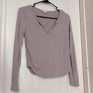 Dark lavender long sleeve shirt